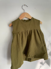 Load image into Gallery viewer, Sleeveless dress | Olive | 6-9 mths
