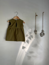 Load image into Gallery viewer, Sleeveless dress | Olive | 6-9 mths
