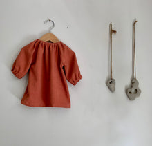 Load image into Gallery viewer, Gathered dress | Terracotta | 6-9 mths
