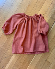 Load image into Gallery viewer, Gathered dress | Terracotta | 6-9 mths
