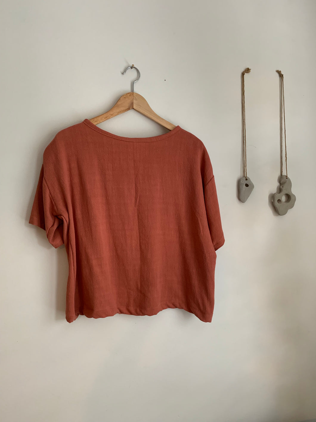 Adult boxy tee | Terracotta | One size